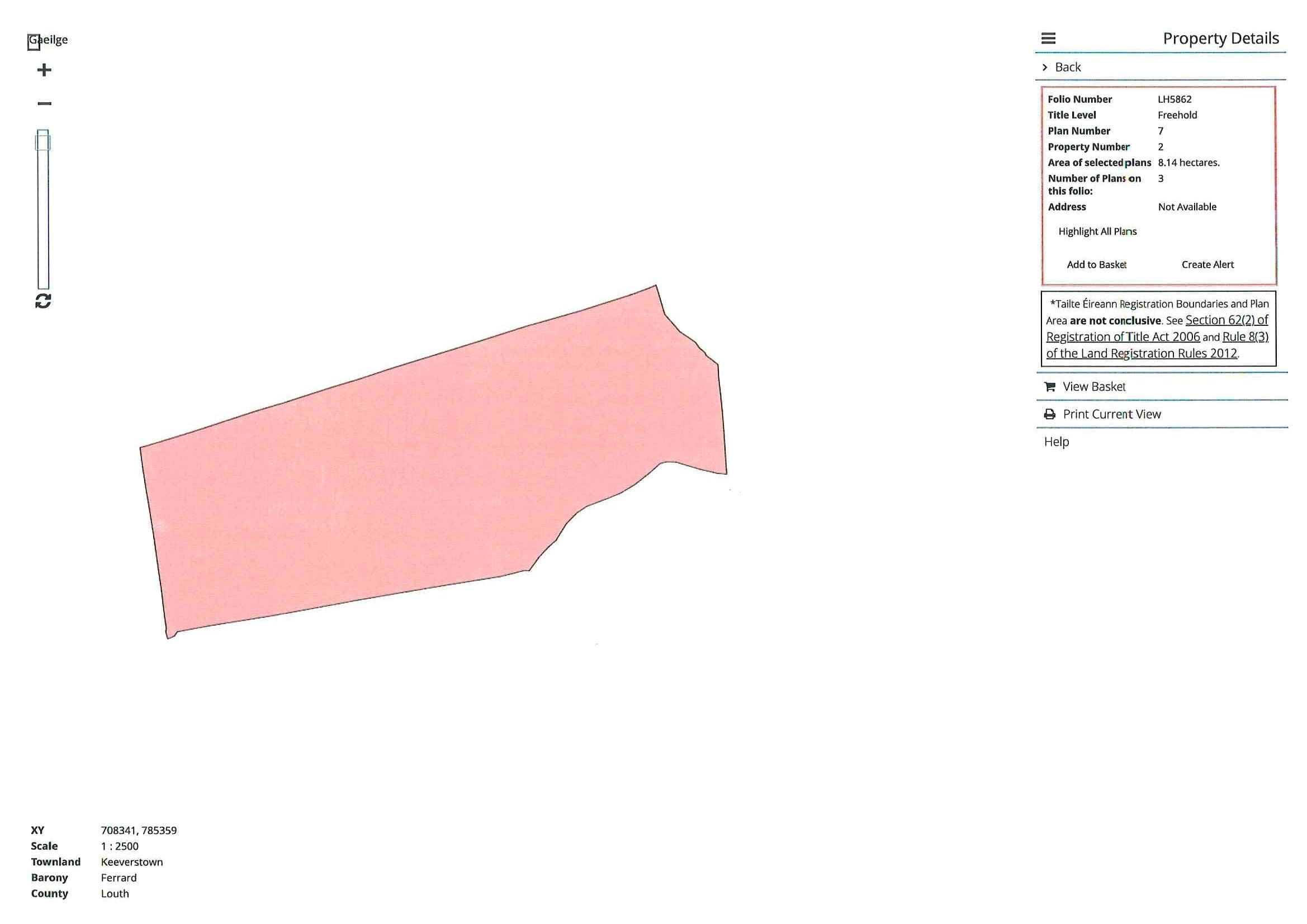 Agricultural Land For Sale – 20.10 acres (8.13 hectares)   €250,000