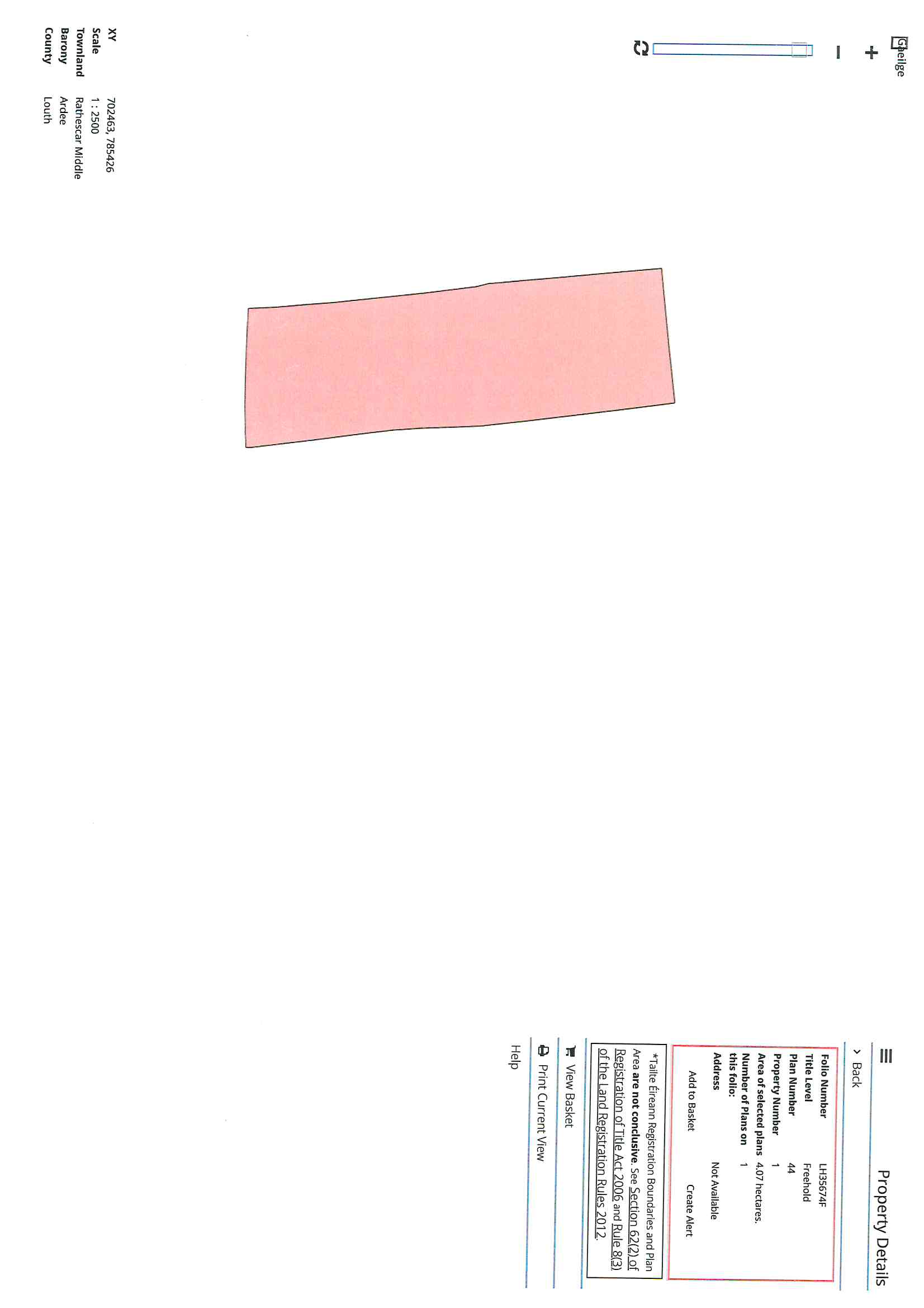 Rathescar Middle, Ardee , Co. Louth.